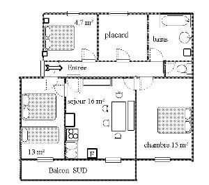 foto 3 Affitto tra privati Val Cenis appartement Rodano Alpi Savoia Pianta casa vacanze