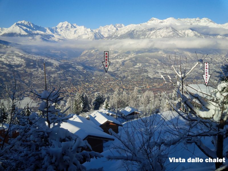 foto 3 Affitto tra privati Pila chalet Valle d'Aosta Aosta (provincia di) Vista dal terrazzo