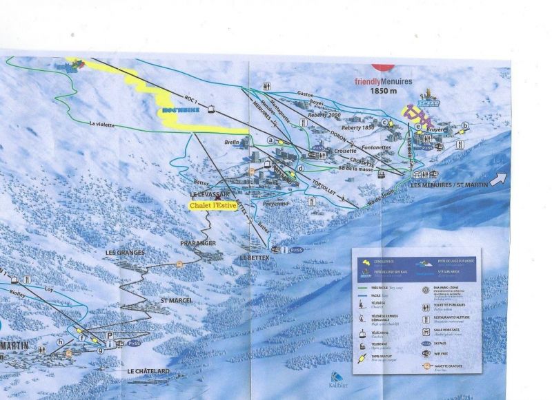 foto 19 Affitto tra privati Les Menuires chalet Rodano Alpi Savoia Mappa