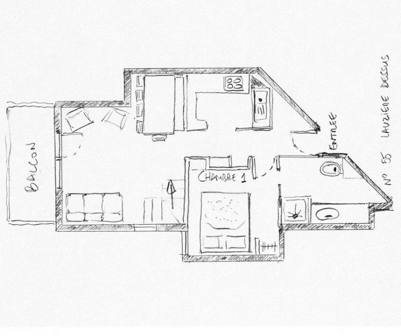 foto 10 Affitto tra privati Valmorel appartement Rodano Alpi Savoia Pianta casa vacanze