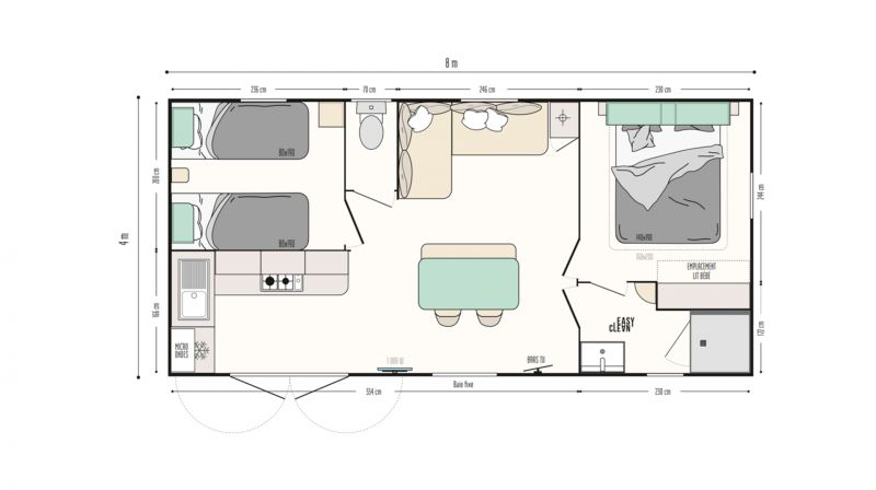 foto 10 Affitto tra privati Damgan mobilhome Bretagna Morbihan Pianta casa vacanze