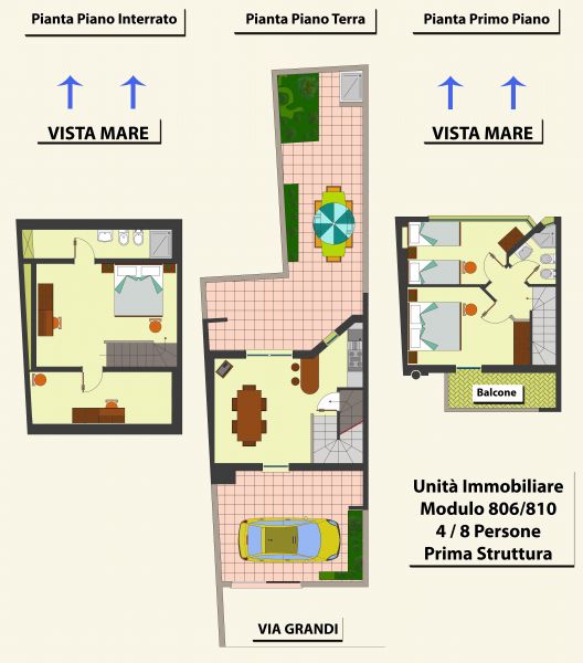 foto 1 Affitto tra privati Ugento - Torre San Giovanni villa Puglia Lecce (provincia di) Pianta casa vacanze