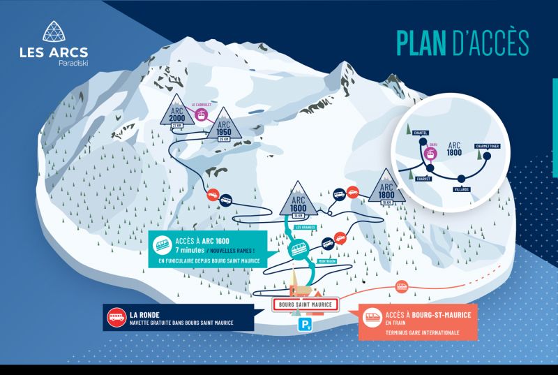 foto 24 Affitto tra privati Les Arcs studio Rodano Alpi Savoia Mappa