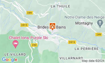 Mappa Brides Les Bains Casa 126430