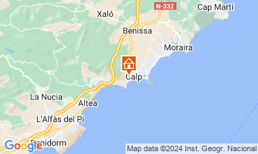 Mappa Calpe Bungalow 127263