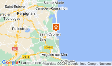 Mappa Saint Cyprien Plage Monolocale 113321