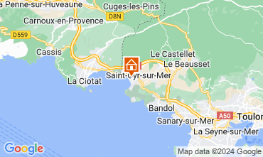 Mappa Saint Cyr sur Mer Appartamento 126148