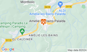 Mappa Amlie-Les-Bains Monolocale 101149