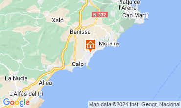 Mappa Calpe Villa  124863