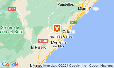 Mappa L'Ametlla de Mar Chalet 126895