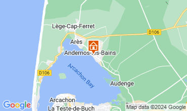 Mappa Andernos les Bains Casa 128836