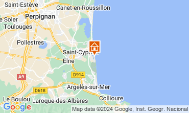 Mappa Saint Cyprien Plage Appartamento 82254