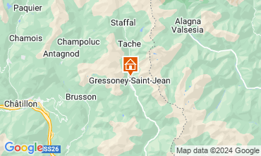 Mappa Gressoney Saint Jean Appartamento 58532