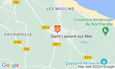 Mappa Saint-Laurent-sur-Mer Agriturismo 128445