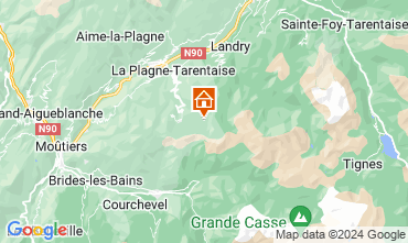 Mappa La Plagne Appartamento 126145