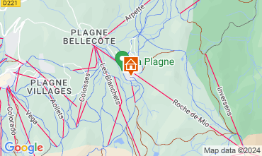 Mappa La Plagne Appartamento 126145