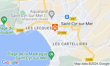 Mappa Saint Cyr sur Mer Appartamento 123326