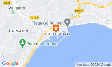 Mappa Golfe Juan Appartamento 108669