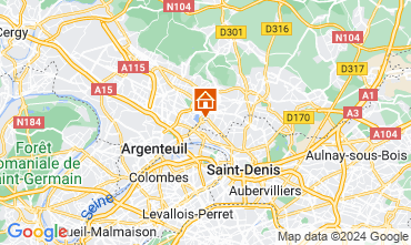 Mappa Enghien les Bains Appartamento 129079