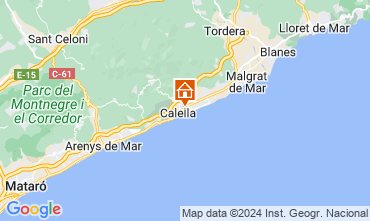 Mappa Calella de Mar Appartamento 8169