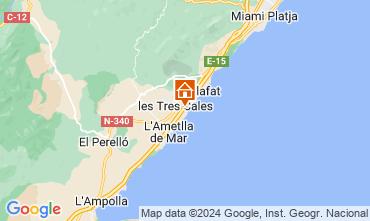 Mappa L'Ametlla de Mar Chalet 77819