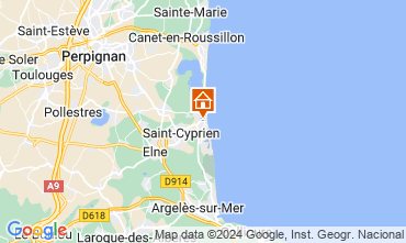 Mappa Saint Cyprien Plage Monolocale 8732