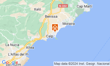 Mappa Calpe Villa  128293