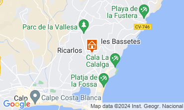 Mappa Calpe Villa  128293