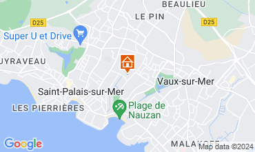 Mappa Saint Palais sur Mer Casa mobile 128468
