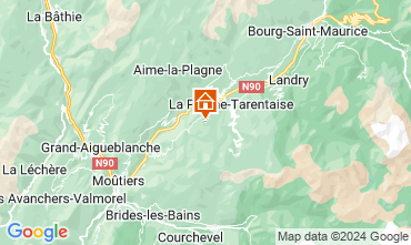 Mappa La Plagne Chalet 27113