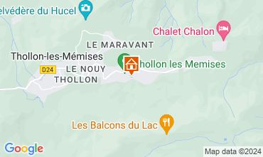 Mappa Thollon Les Mmises Appartamento 117409