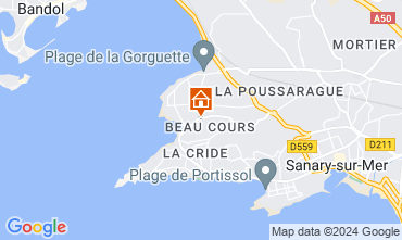 Mappa Sanary-sur-Mer Appartamento 128564