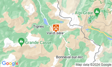 Mappa Val d'Isre Appartamento 125761