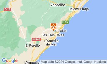 Mappa L'Ametlla de Mar Casa 128744