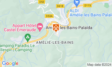 Mappa Amlie-Les-Bains Monolocale 106653