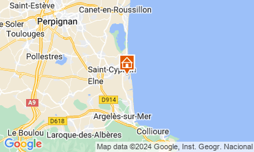 Mappa Saint Cyprien Plage Appartamento 108599