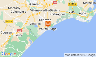 Mappa Valras-Plage Appartamento 109062