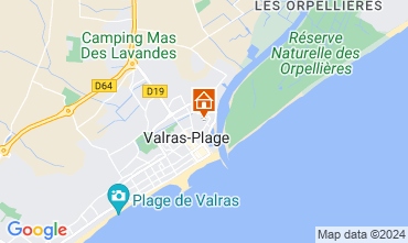 Mappa Valras-Plage Appartamento 109062