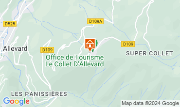 Mappa Le Collet d'Allevard Appartamento 88530