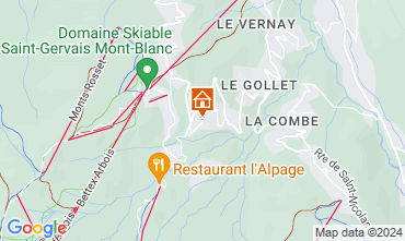 Mappa Saint Gervais Mont-Blanc Chalet 2585