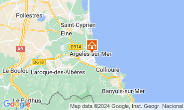 Mappa Argeles sur Mer Appartamento 84346