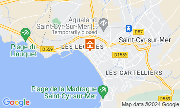 Mappa Saint Cyr sur Mer Appartamento 128402