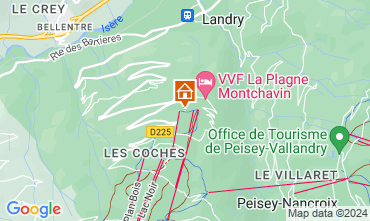 Mappa Montchavin les Coches Appartamento 48447