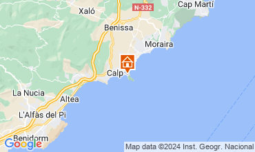 Mappa Calpe Appartamento 127722