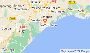 Mappa Valras-Plage Casa 119363