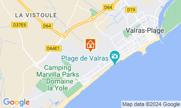 Mappa Valras-Plage Casa 119363