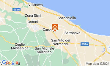 Mappa Carovigno Villa  128502