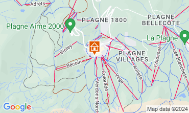 Mappa La Plagne Appartamento 123145