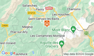 Mappa Saint Gervais Mont-Blanc Appartamento 2566