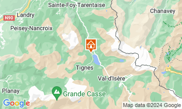 Mappa Tignes Chalet 124578